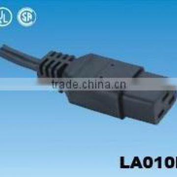 IEC c19 female plug for electric vehicle charger