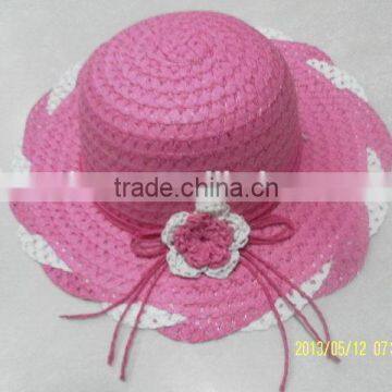 2015 made in china hotsell children's wheat straw hats