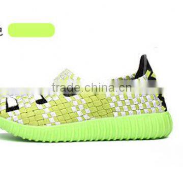 NEW MODEL FLAT ELASTIC SANDAL SHOES HANDMADE WOVEN WOMEN SANDAL SHOES photo-2