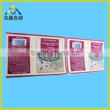 China transparent PET adhesive label