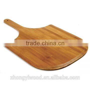 FSC SA8000 OEM&ODM natural bamboo wood pizza plate with handle