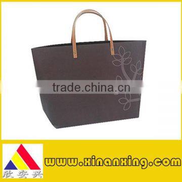 top quality black paper bag with strong handle