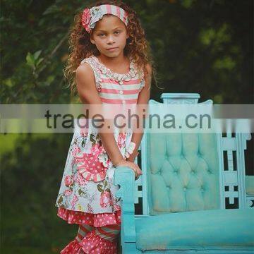 2016 Wholesale children boutique clothing sets new arrival giggle remake outfits