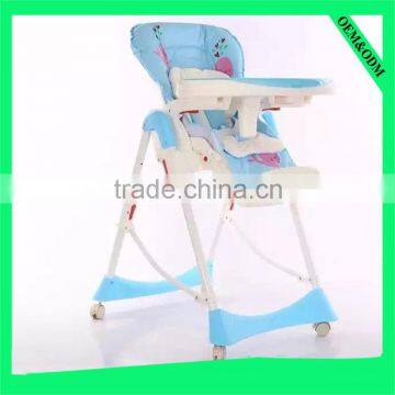 free restaurant baby high chair with big basket