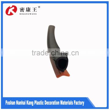 Rubber seal plastic strip