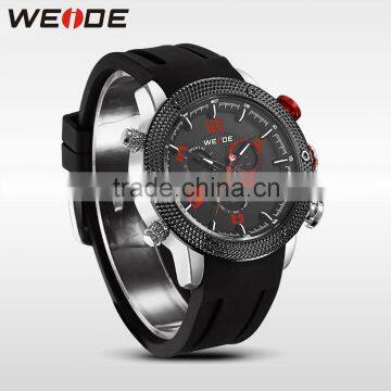 Mens Watch Japan Movt Quartz Watch pu Leather Strap Water Resistant Watch WH5206-9C