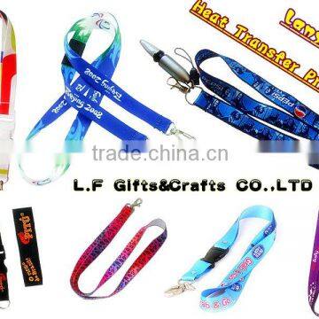 Custom heat transfer printing lanyard