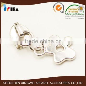 decorating metal zipper slider for bag