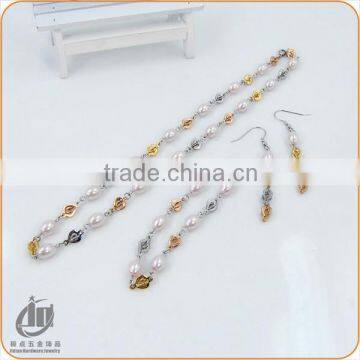 2015 Fashion stainless steel earring/necklace and earring sets/earring factory china