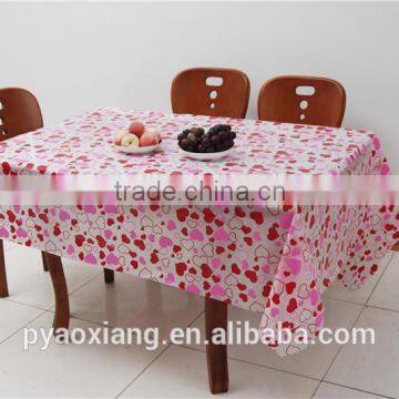 Sweet Heart Table Cloth EVA PEVA PVC