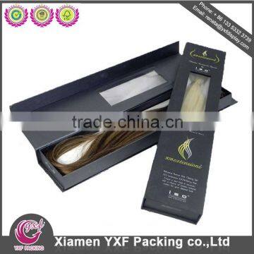 Gold Shiny Purple Glossy Finished Hair Extension Packaging Box photo-2