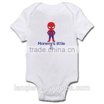 Mommy's little superhero 100% cotton 6-12M baby romper ,baby cloth set