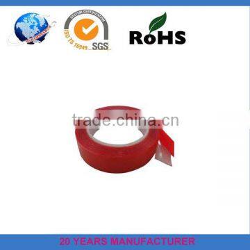 1.0MM Clear Double Sided Acrylic Foam Tape with Red Film