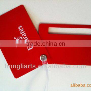 Hard plastic PVC card luggage tag