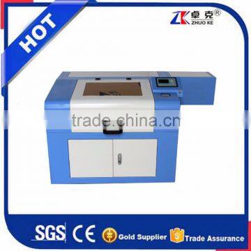 Small 3D Laser Engraving Machine ZK-5030 500*300MM With 60W Co2 Laser Tube Honey Comb Platform