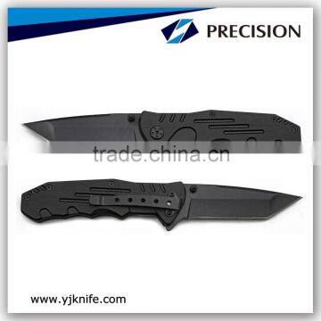 Black Color Aluminum Handle Pocket Lock Knife