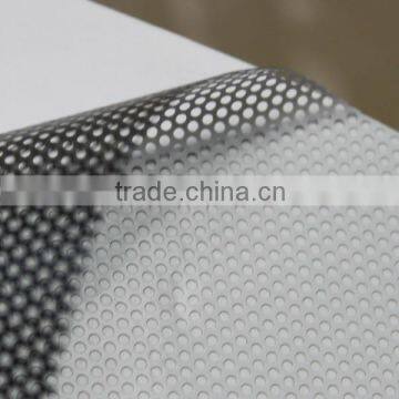 black glue pvc one way perforated adhesive vinyl for bus window