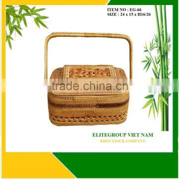 Wholesale low price with rattan box tea.