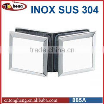 Stainless Steel SUS 304 Glass to Glass 135 Degree Glass Clamp