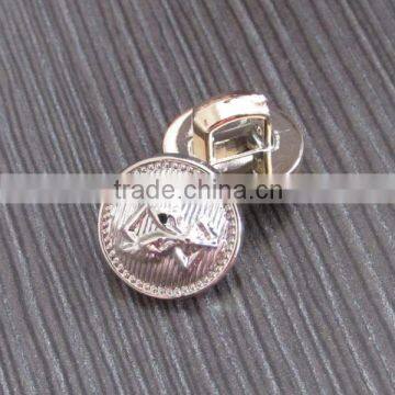 Golden Embossed Plastic Button