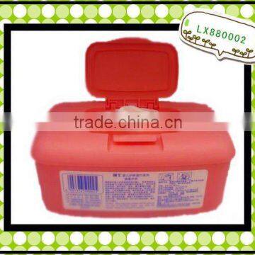 plastic facial box tiusse holder plastic napkin box LX880002