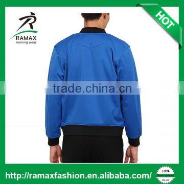Ramax Custom Men Classic Front Zip Bomber Neoprene Jacket photo-4