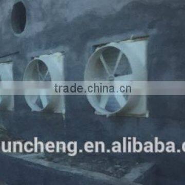 large air volume shutter cone exhaust fan with glass steel