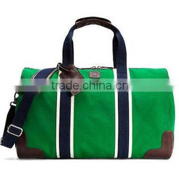 fashion canvas duffel bags with cotton webbing