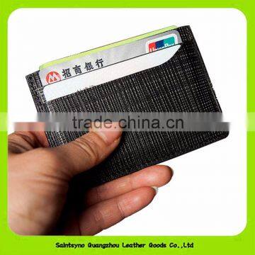 Personalized Men's Handmade Slim Leather Credit Card Holder Factory Offer 16451
