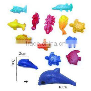 Hot Item ,Growing Sea Animal (mini size),Magic Expanding in water Toy