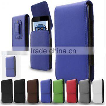 Premium PU Leather Vertical Belt Flip Pouch Holster Case Clip For Mobile Phones photo-3