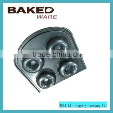 factory direct supply black 6 holes donut baking pan for FDA