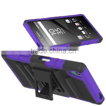 New China Products for Sale 3 in 1 PC Silicone Belt Clip Hard Case for Sony Xperia z5 Back Case Cover China Suppliers photo-5