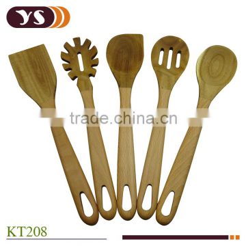 5pcs Acacia and beech wood spoon set