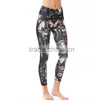 OEM service sublimation yoga clothing women nylon spandex yoga pants wholesale