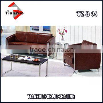 Maroon leather living room new leisure sofa