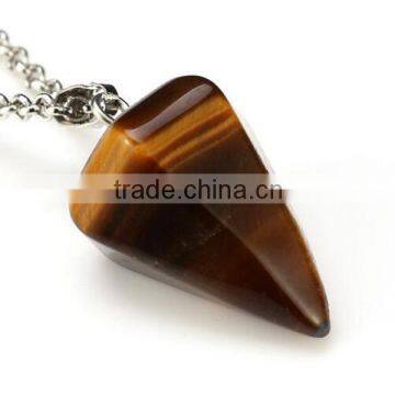 tiger eye gemstone pendulum deocoration