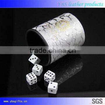 Good selling products custom logo dice shaker cup for wine promotion