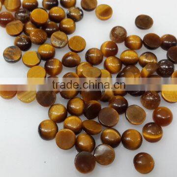 Tiger Eye Gemstone Round 6mm Loose Cabochon Non-treated