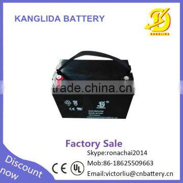 Kanglida Deep Cycle 12v 100ah Lead Acid Rechargeable Battery for Solar Panels Home System photo-2