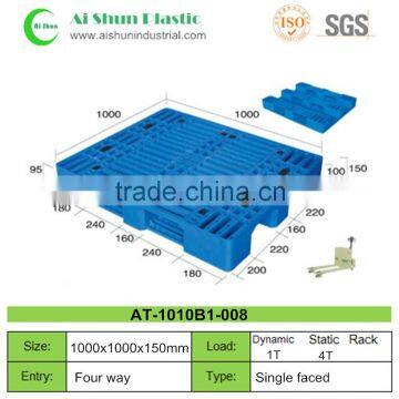 Mesh top recycle hdpe plastic pallet