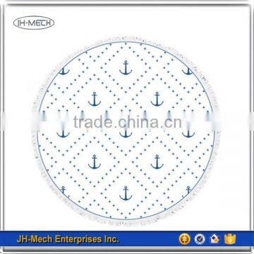 100% Cotton Fabric Wholesale Beach Blanket Round