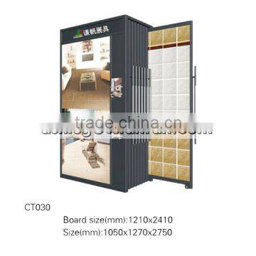 floor tiles push-pull display shelf/metal showroom display racks stands for tiles samples CT030
