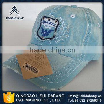 MY TEST Custom high quality prewashed cotton sports baseball cap with embroidery logo