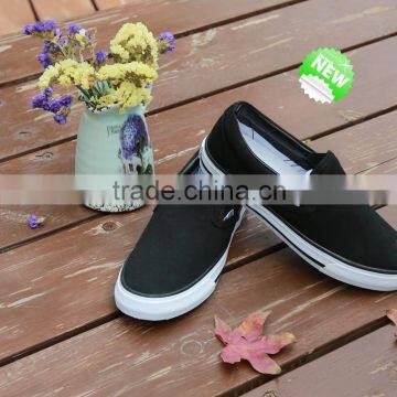 slip on style and rubber outsole material blank canvas shoes