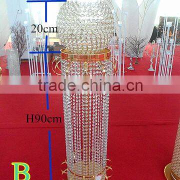 JL- 064 luxurious crystal pillar wedding decorations, wedding ceterpieces for wholesale