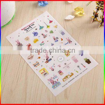 Fancy design cartoon waterproof pvc sticker,PVC sticker for children