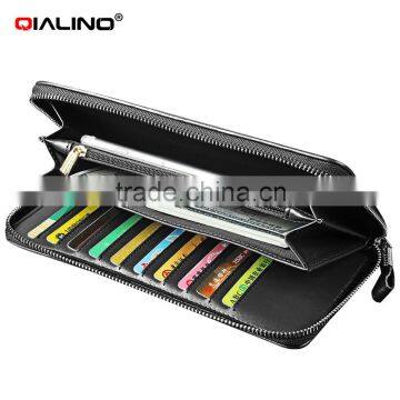 QIALINO Zipper Wallet Genuine Leather design your own wallet handbag