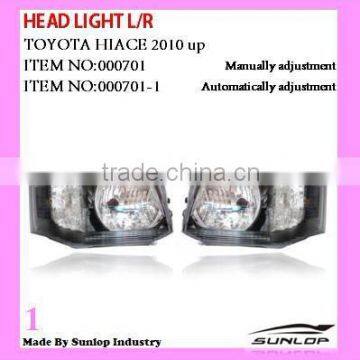 toyota Hiace Head Lights head lamp 2010-2013 #000701,#000701-1 hiace commuter parts quantum parts toyota head light