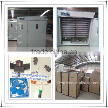 Factory directly supply high quality ZH-3168 automatic egg incubator with 3 years warranty